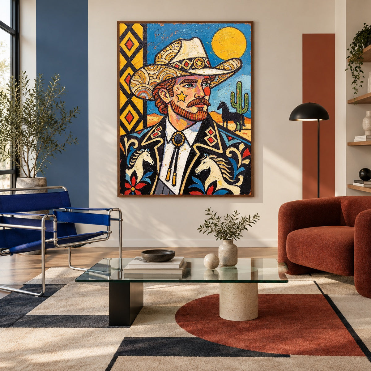Desert Dandy Portrait — artwork in an interior setting 5