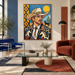 Desert Dandy Portrait — artwork in an interior setting 5