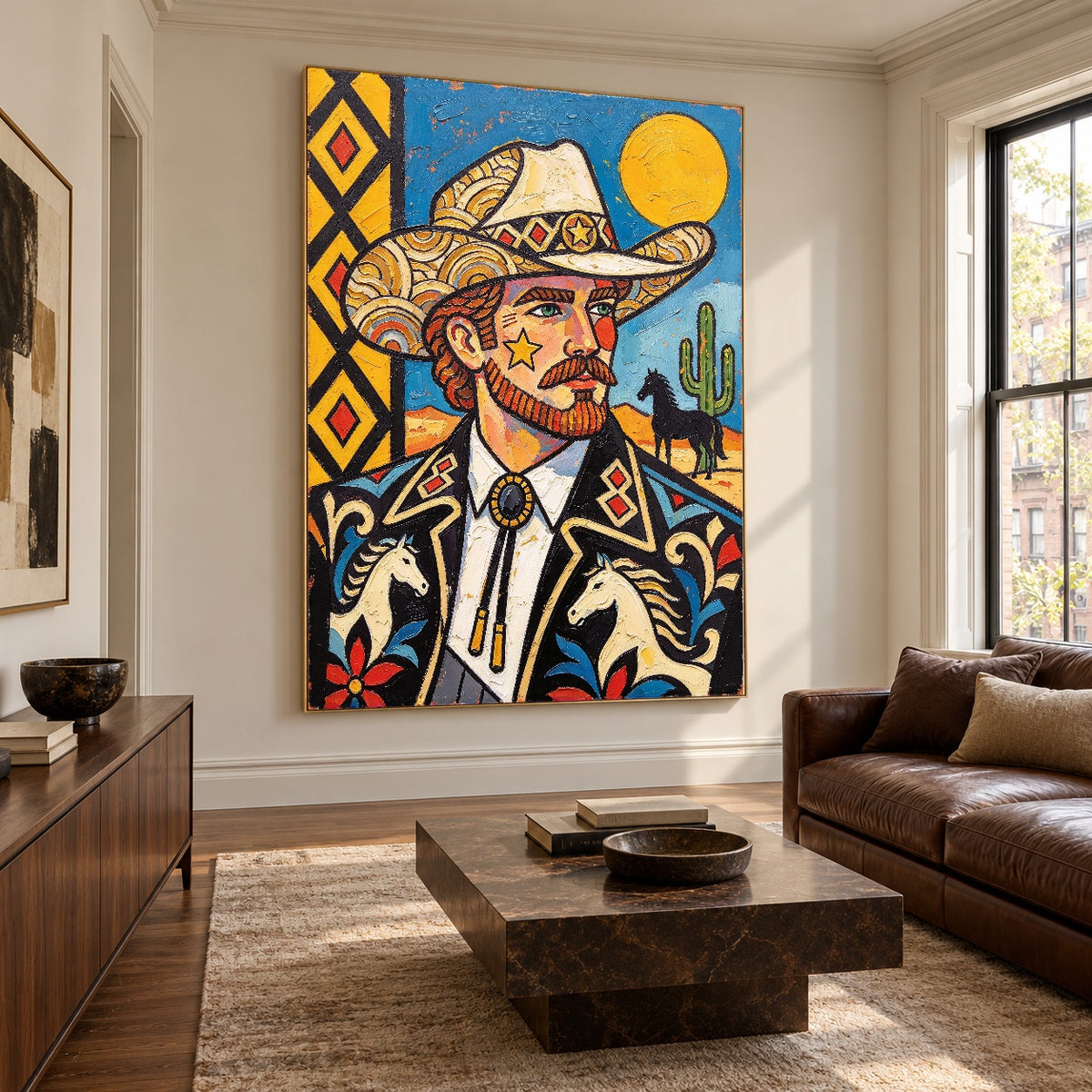 Desert Dandy Portrait — artwork in an interior setting 7