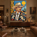 Desert Dandy Portrait — artwork in an interior setting 8