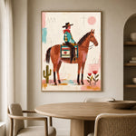 Desert Patchwork Ride — artwork in an interior setting 5