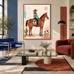 Desert Patchwork Ride — artwork in an interior setting 6