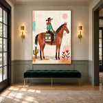Desert Patchwork Ride — artwork in an interior setting 7