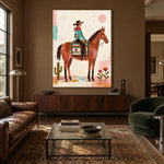 Desert Patchwork Ride — artwork in an interior setting 8
