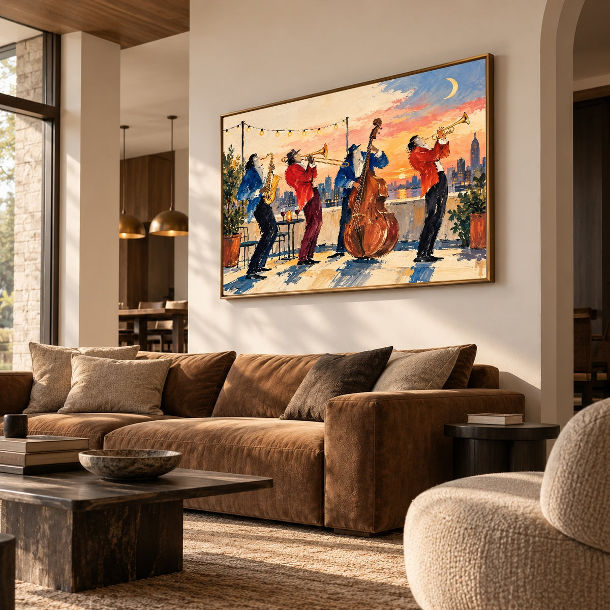 Desert Rhythm Revival — oblique side view of the artwork