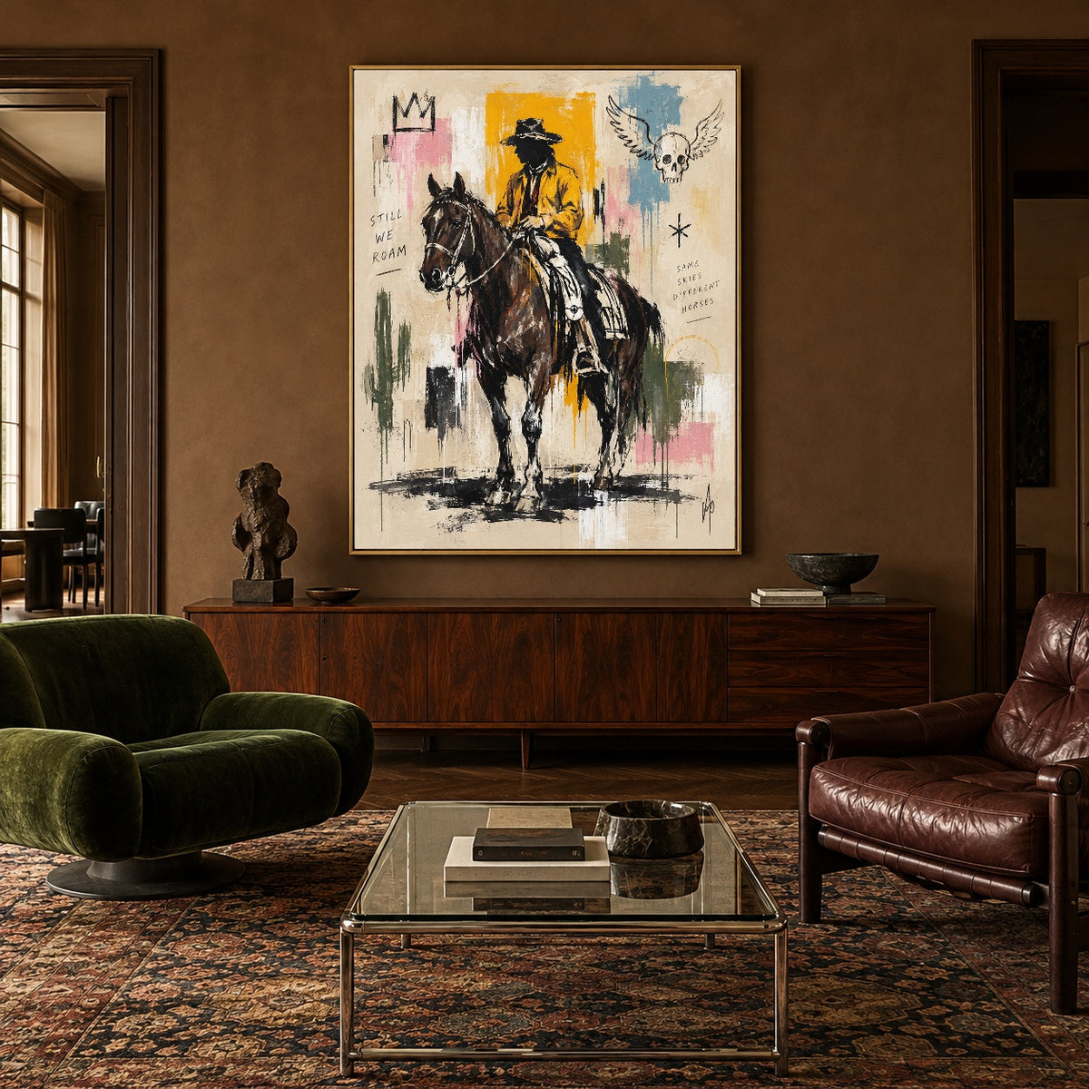 Golden Coat Outrider — featured artwork in a living space