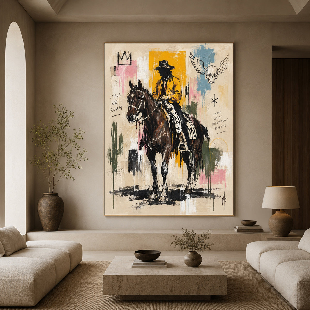 Golden Coat Outrider — artwork in an interior setting 4