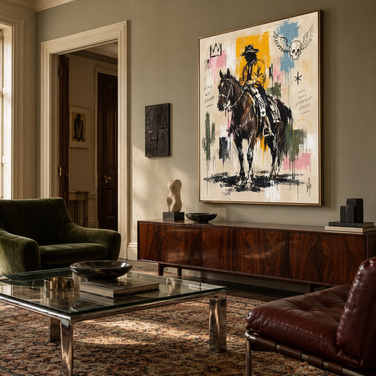 Golden Coat Outrider — artwork in an interior setting 7