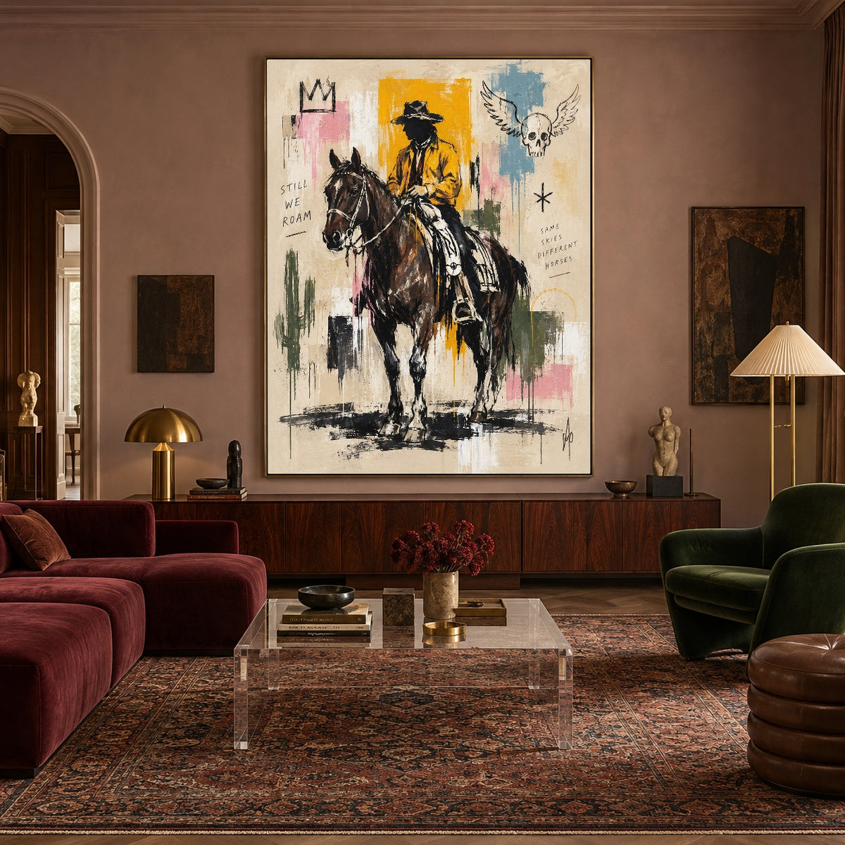 Golden Coat Outrider — artwork in an interior setting 8