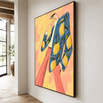Lemon Jacket Leisure — oblique side view of the artwork