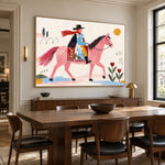 Pink Saddle Sunday — artwork in an interior setting 3