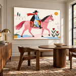 Pink Saddle Sunday — artwork in an interior setting 7