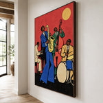 Red Room Jazz — oblique side view of the artwork