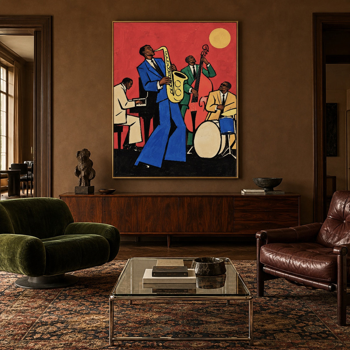 Red Room Jazz — artwork in an interior setting 6