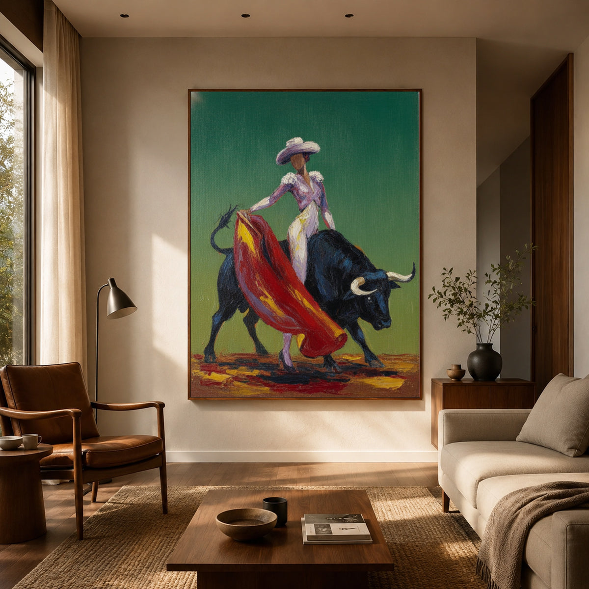 Rose Hat Courage — artwork in an interior setting 4