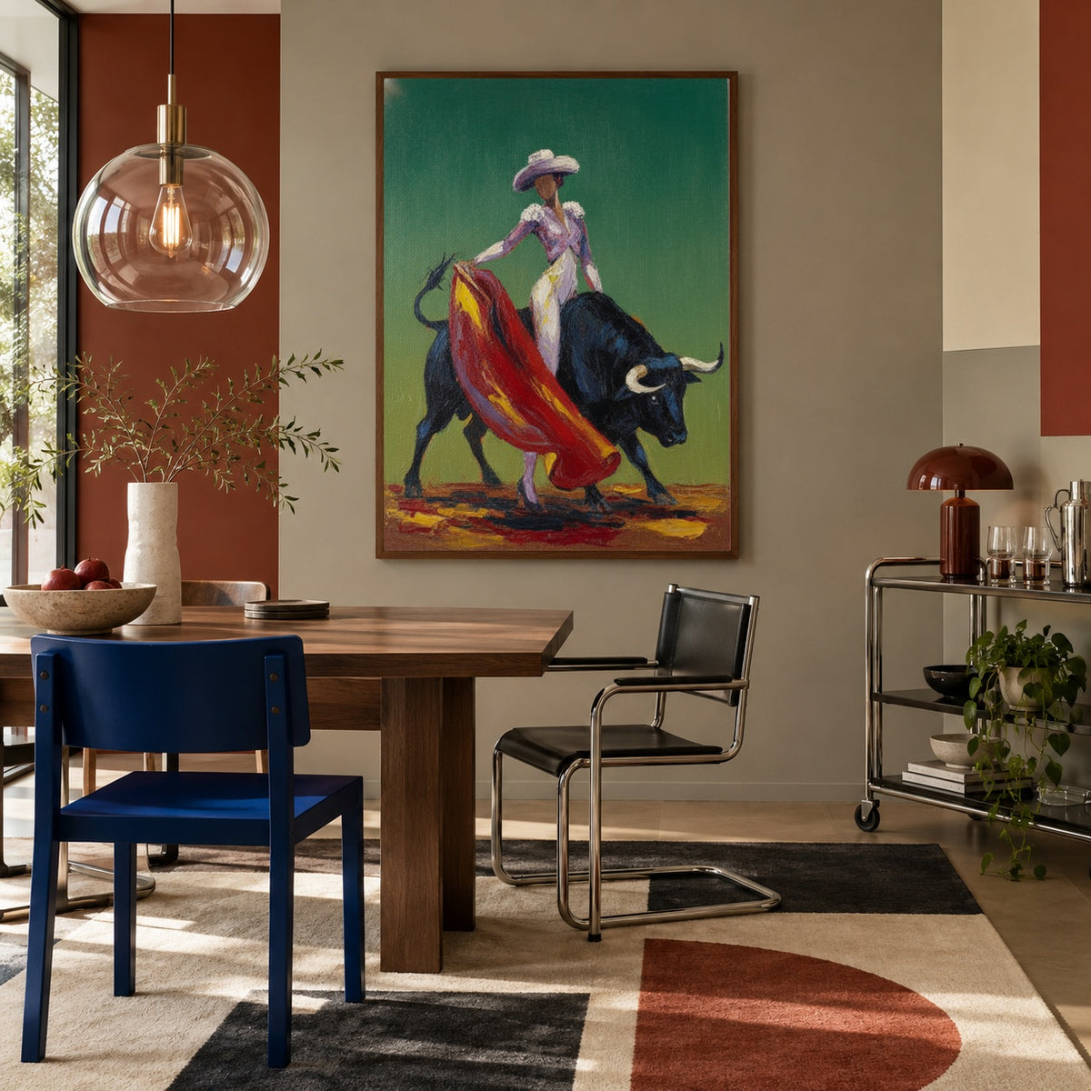 Rose Hat Courage — artwork in an interior setting 5