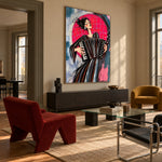 Rose Moon Accordion — artwork in an interior setting 6