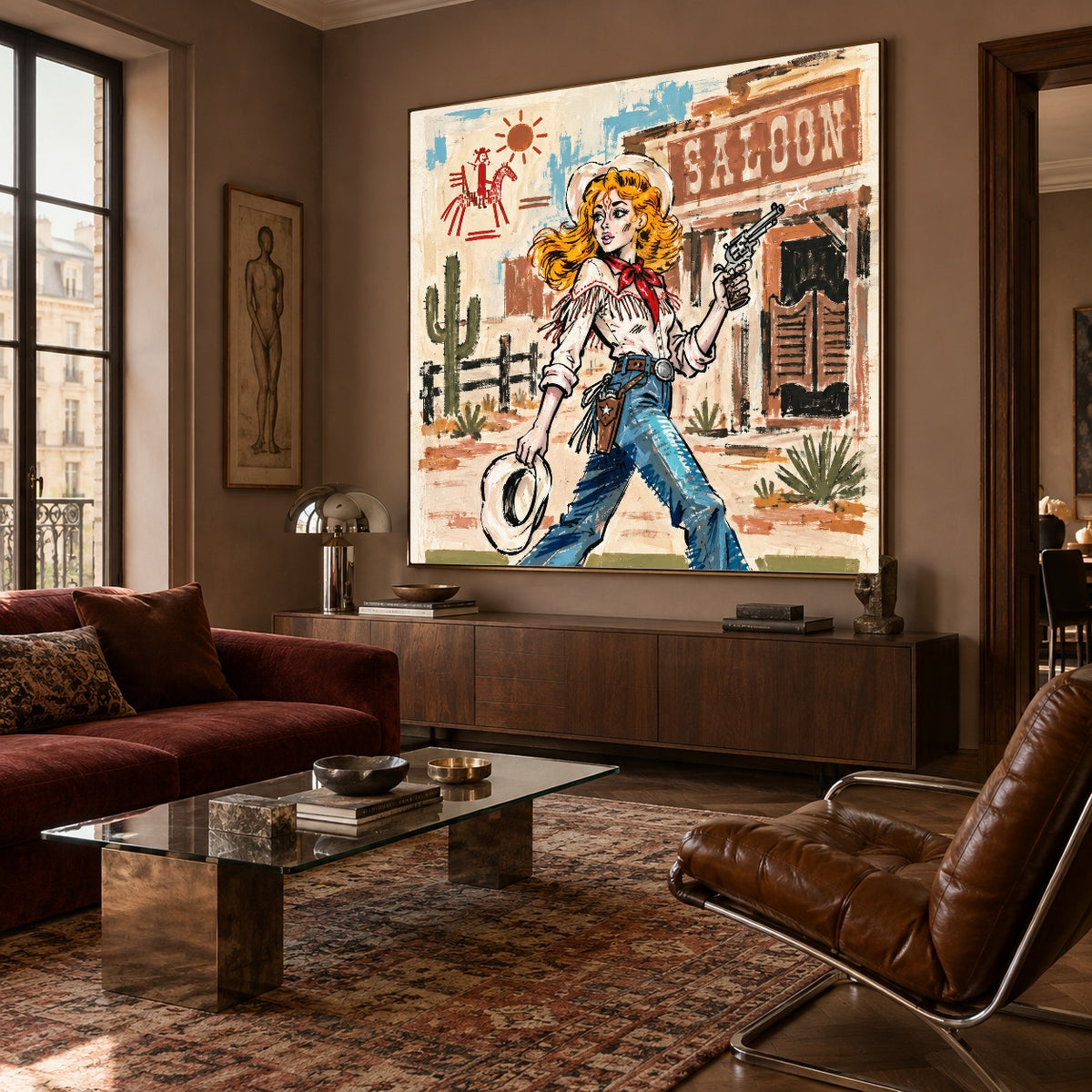 Saloon Daydream Queen — featured artwork in a living space
