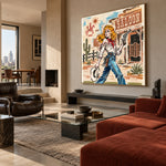 Saloon Daydream Queen — oblique side view of the artwork