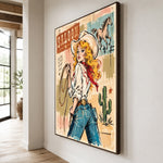 Saloon Sunbeam — oblique side view of the artwork