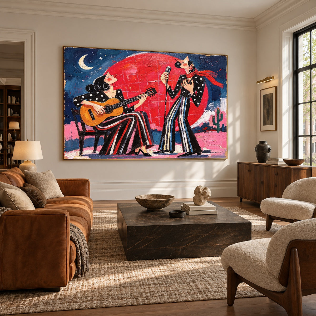 Songs Beneath Vermilion — artwork in an interior setting 7