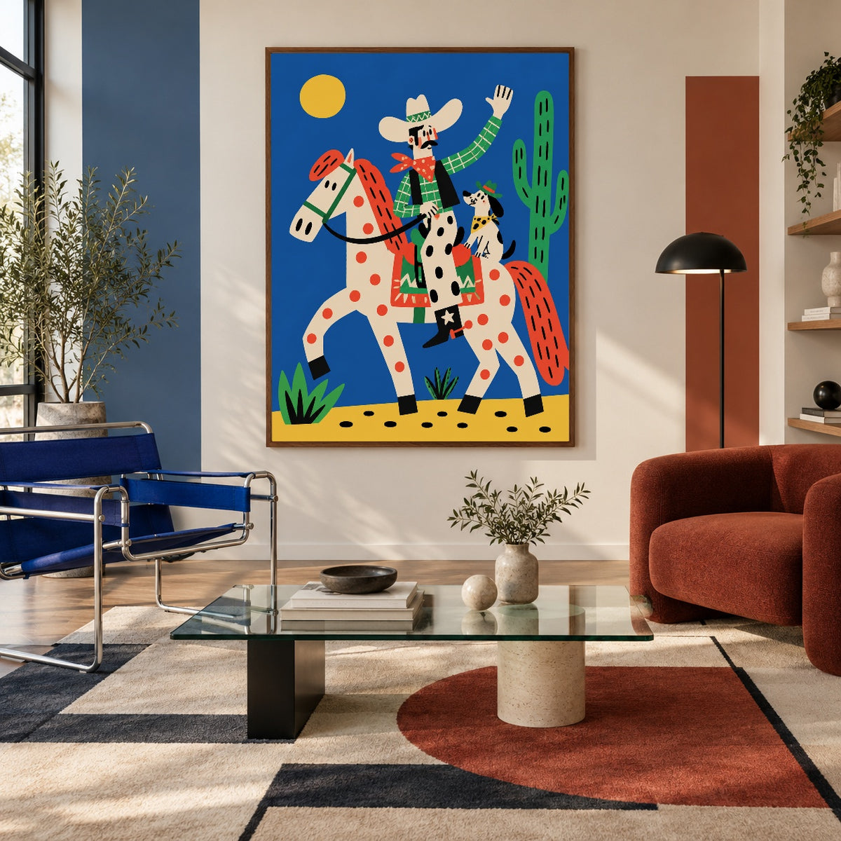 Spotted Saddle Parade — artwork in an interior setting 5
