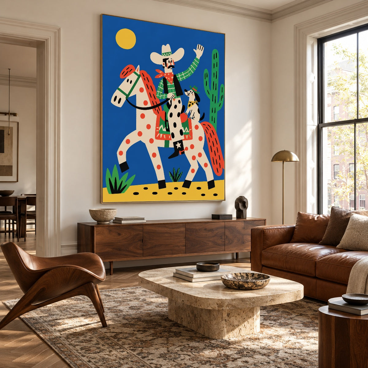 Spotted Saddle Parade — artwork in an interior setting 6