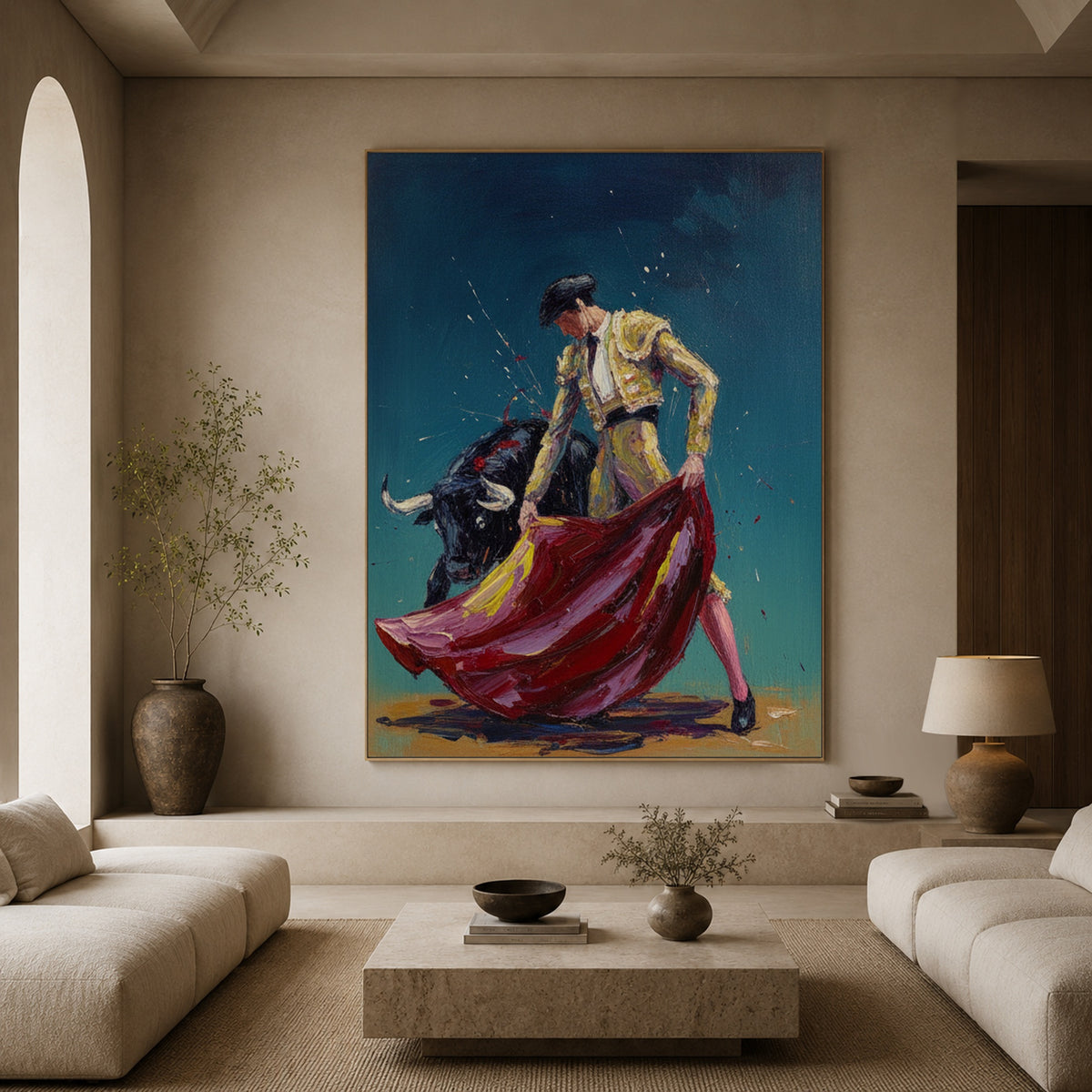 The Crimson Turn — artwork in an interior setting 4