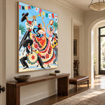 The Fiesta Within — oblique side view of the artwork