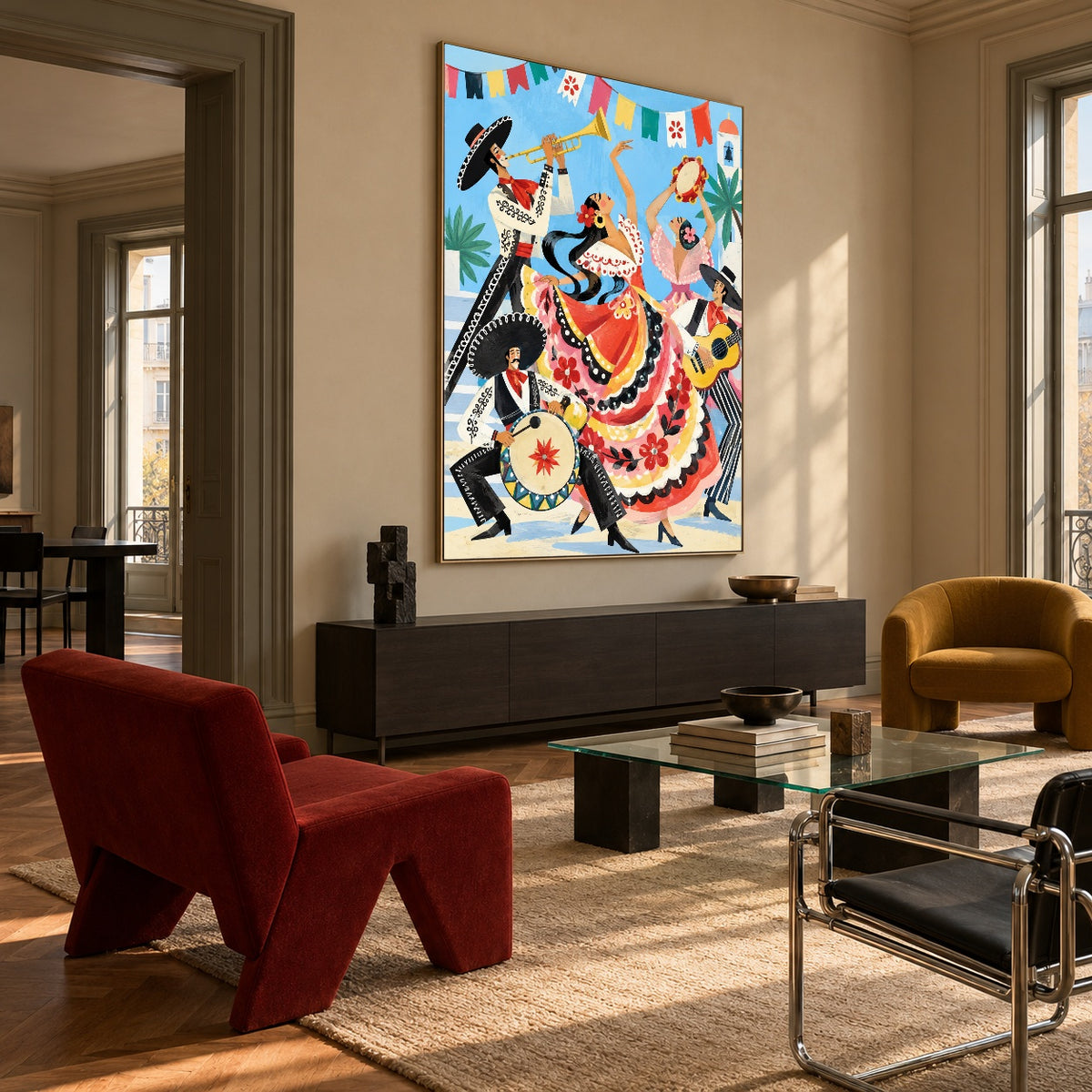 The Fiesta Within — artwork in an interior setting 4