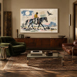Toward the Blue Mesa — artwork in an interior setting 3