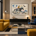 Toward the Blue Mesa — artwork in an interior setting 5