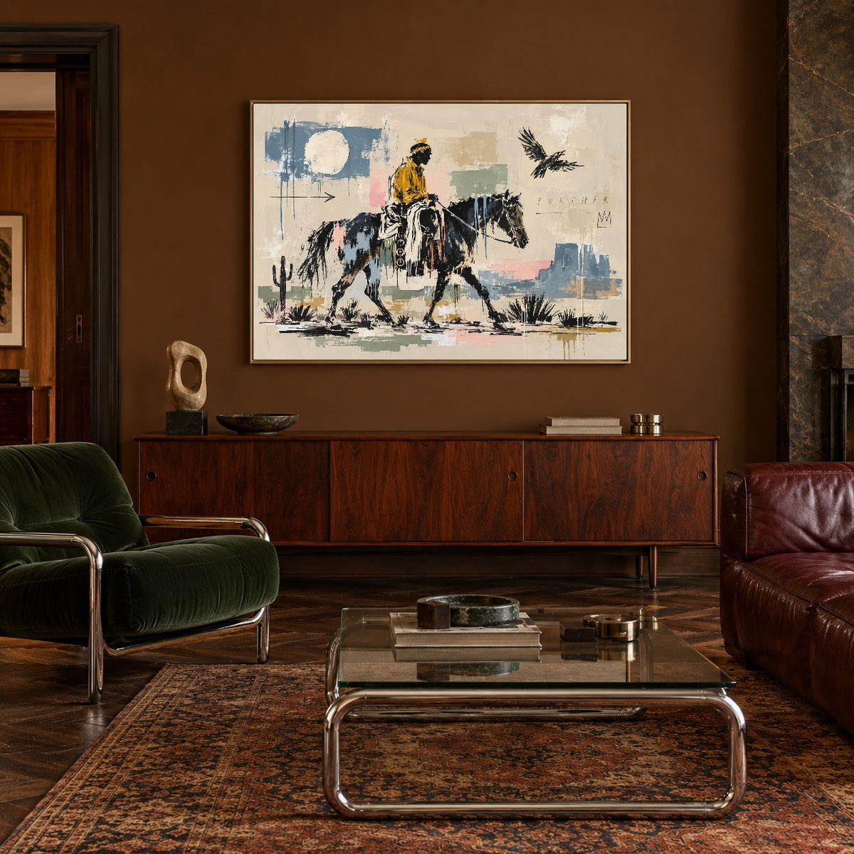 Toward the Blue Mesa — artwork in an interior setting 6