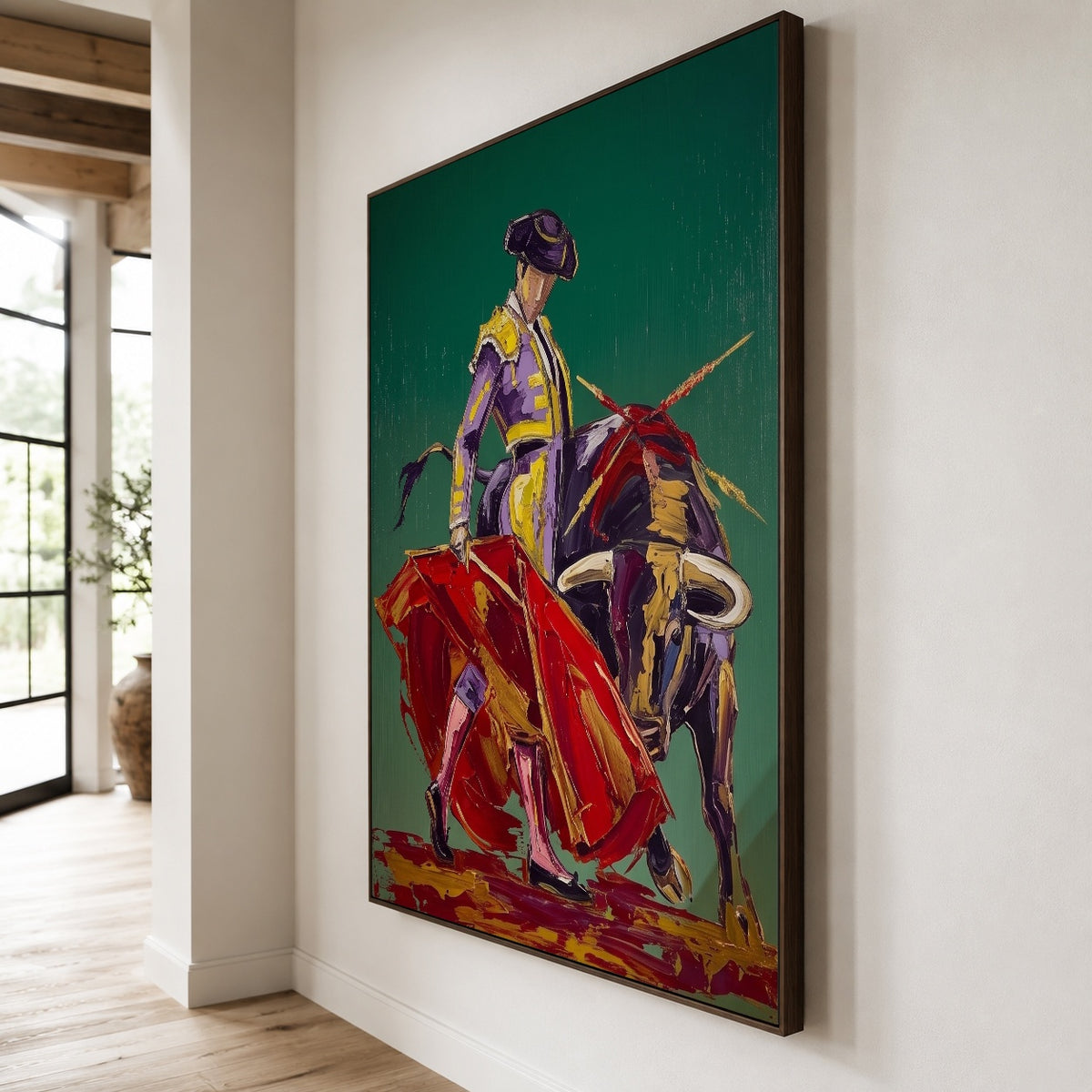 Violet Bravery — oblique side view of the artwork