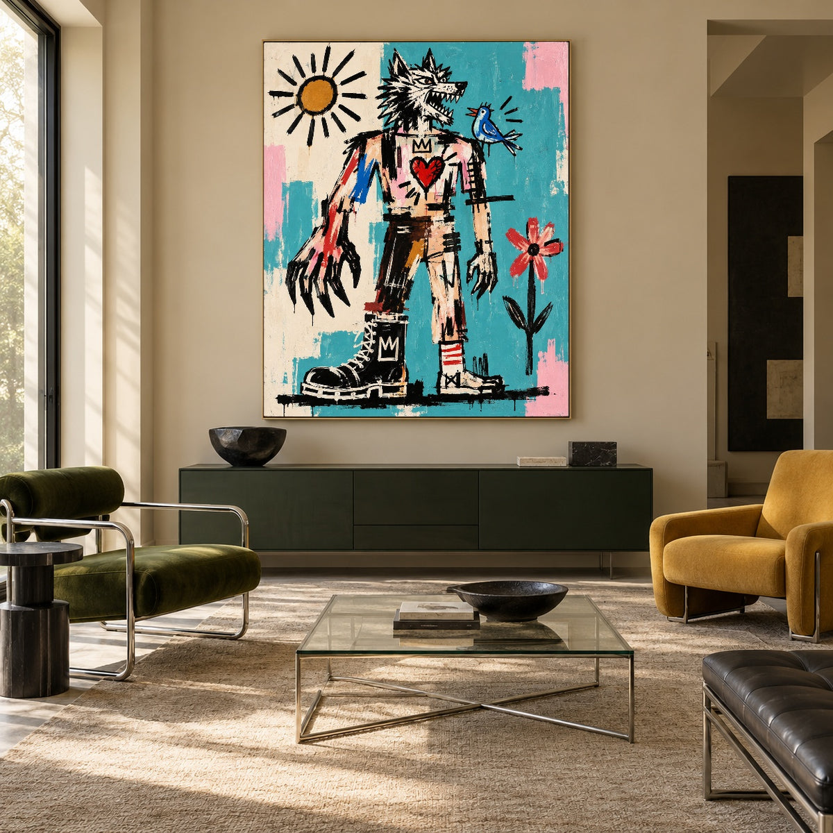 Wild West Bluebird — featured artwork in a living space