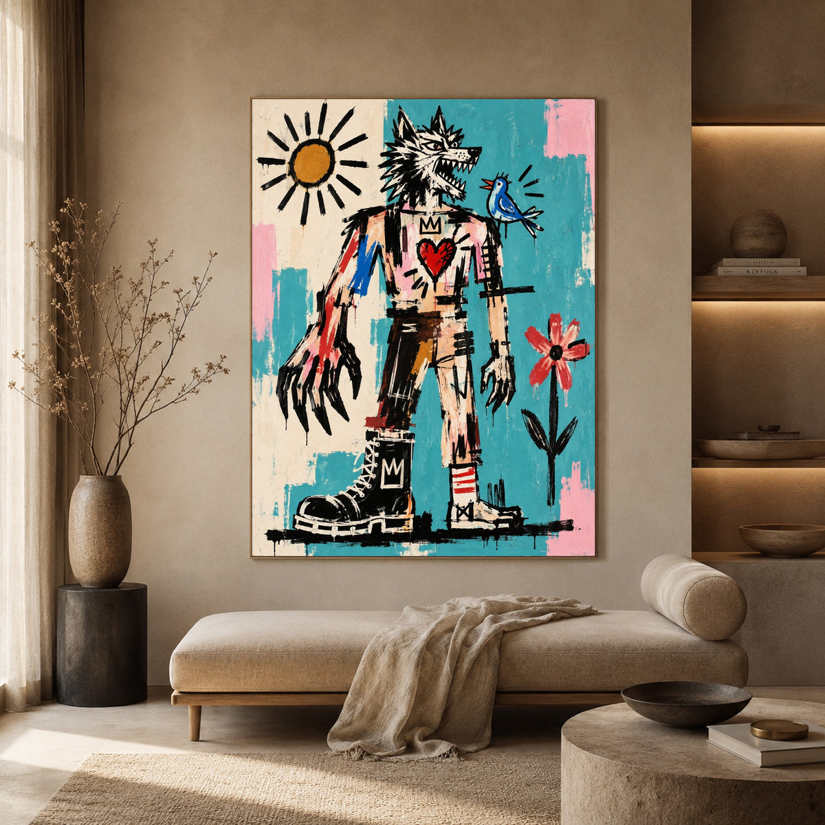 Wild West Bluebird — artwork in an interior setting 4