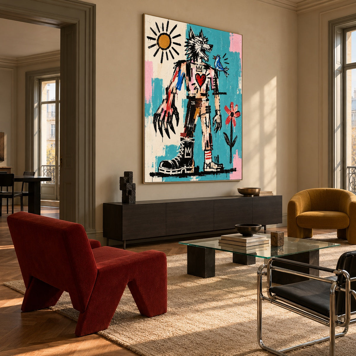 Wild West Bluebird — artwork in an interior setting 7