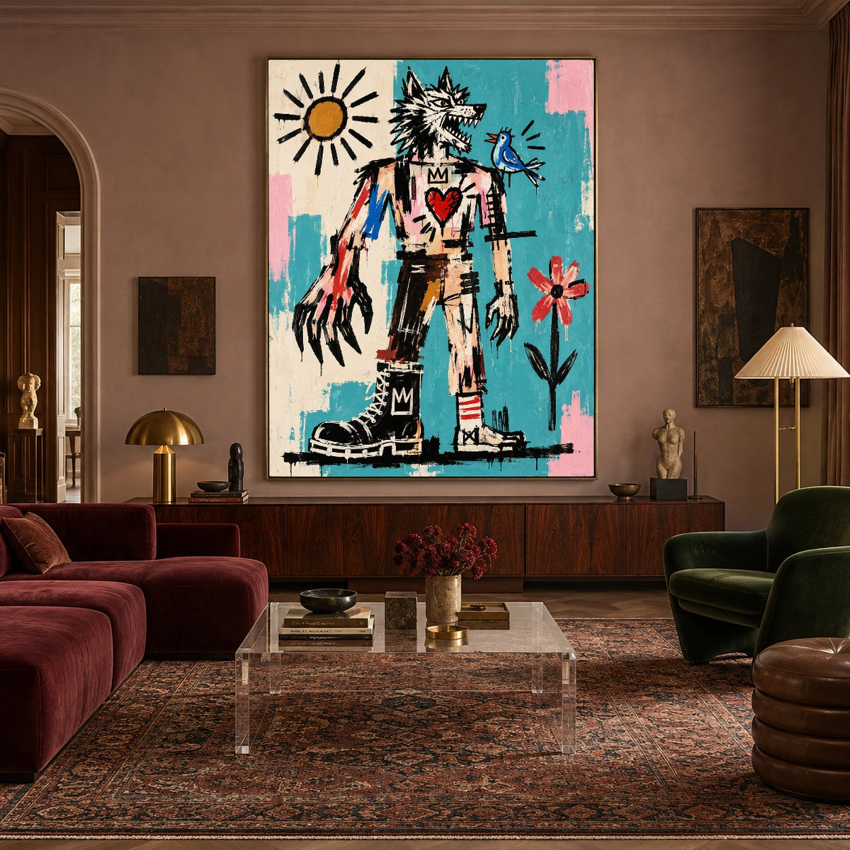Wild West Bluebird — artwork in an interior setting 8