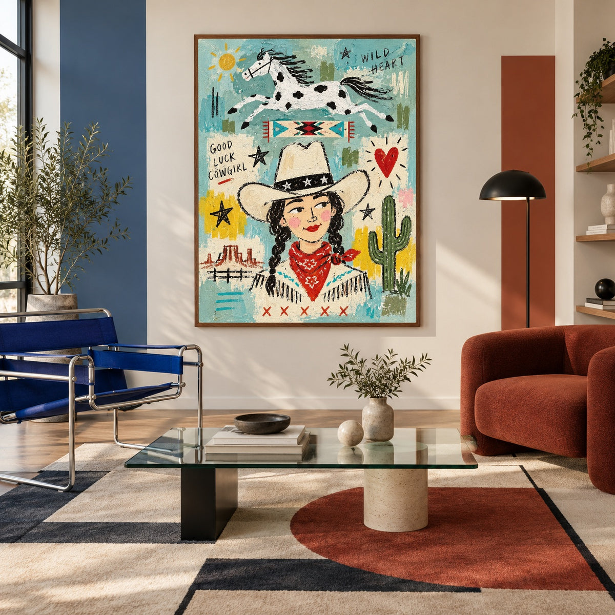 Wildheart Cowgirl — featured artwork in a living space