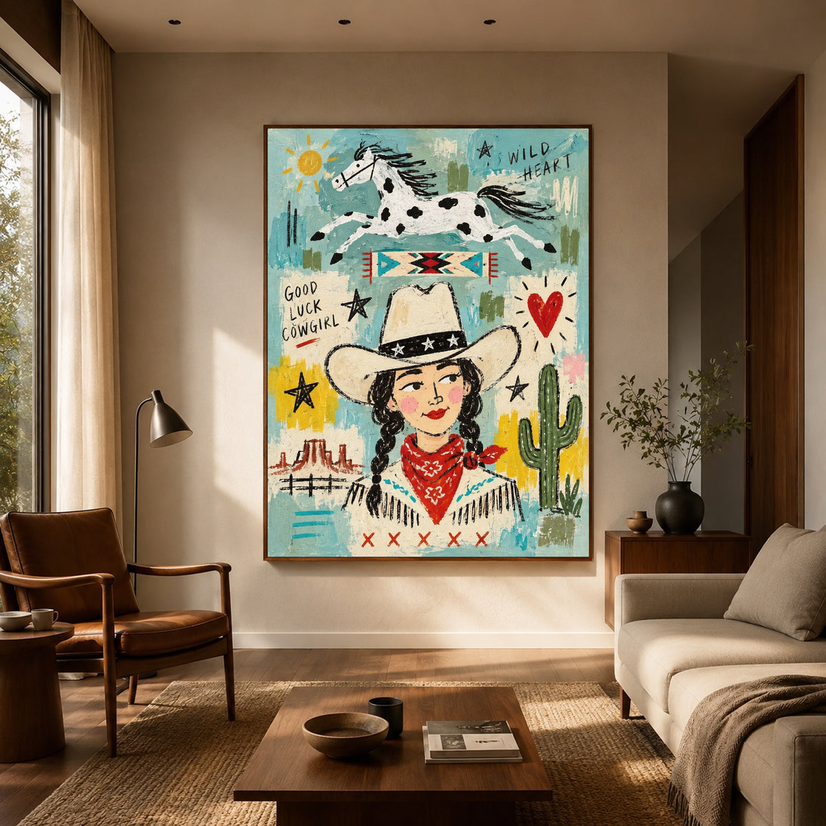 Wildheart Cowgirl — artwork in an interior setting 4