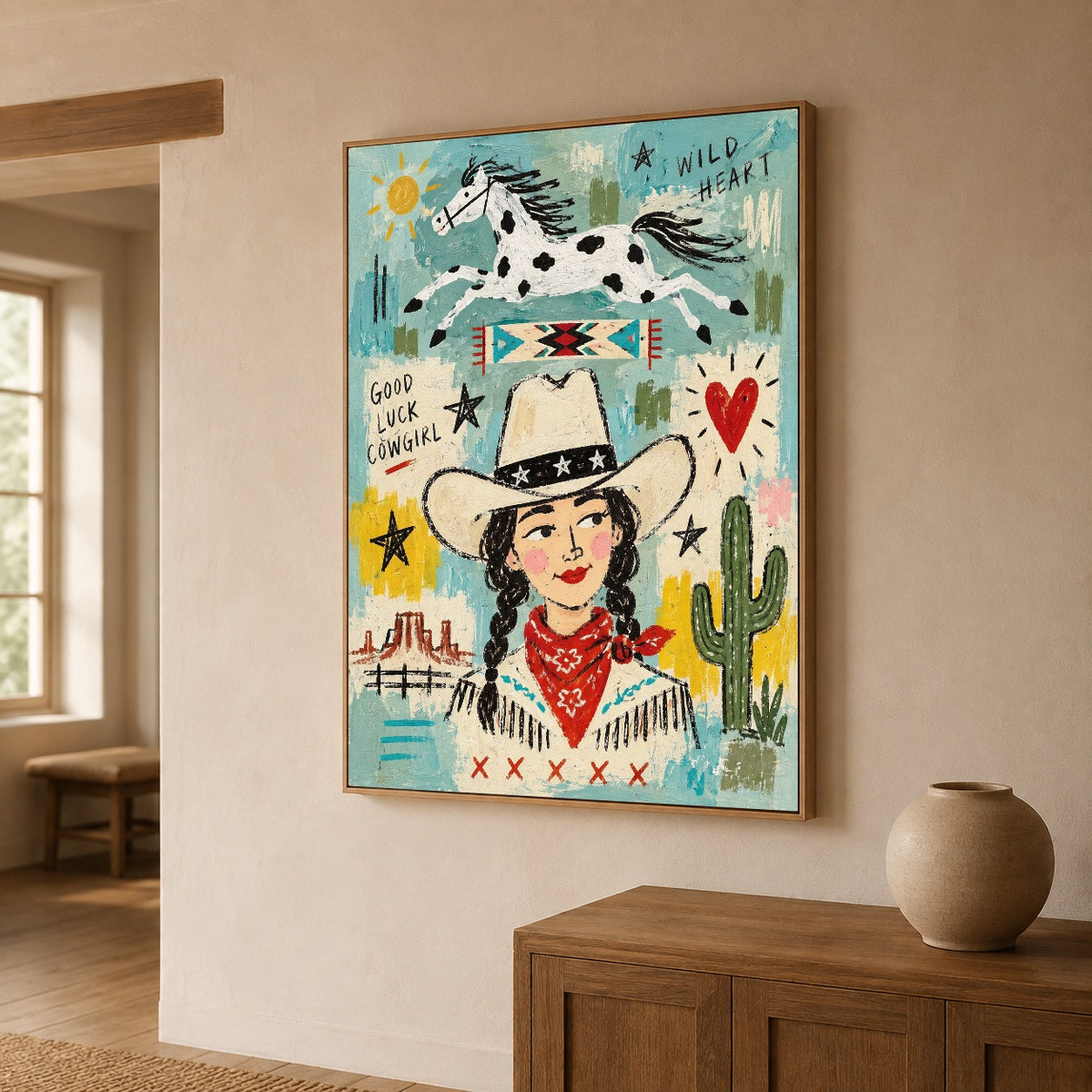 Wildheart Cowgirl — artwork in an interior setting 5