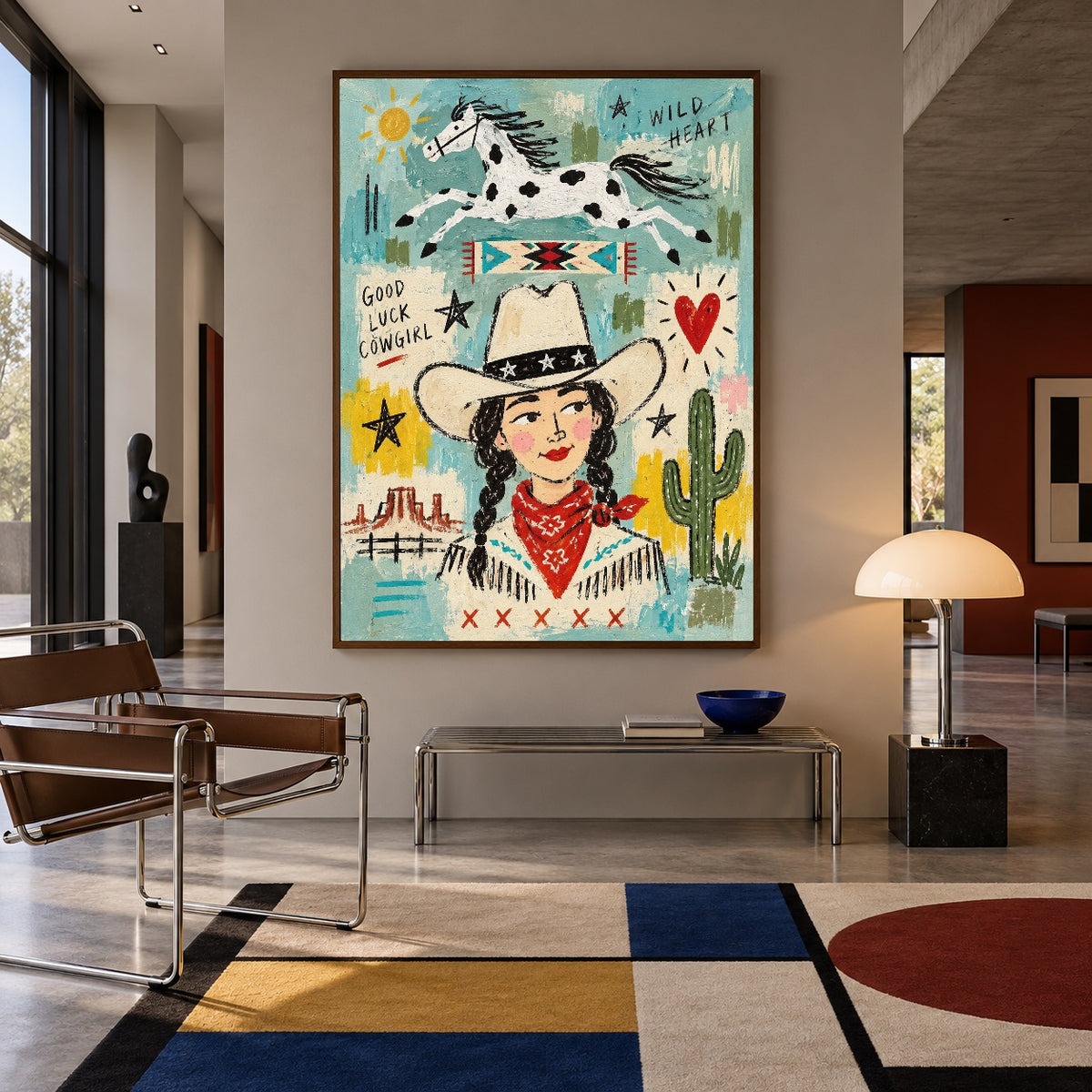 Wildheart Cowgirl — artwork in an interior setting 6