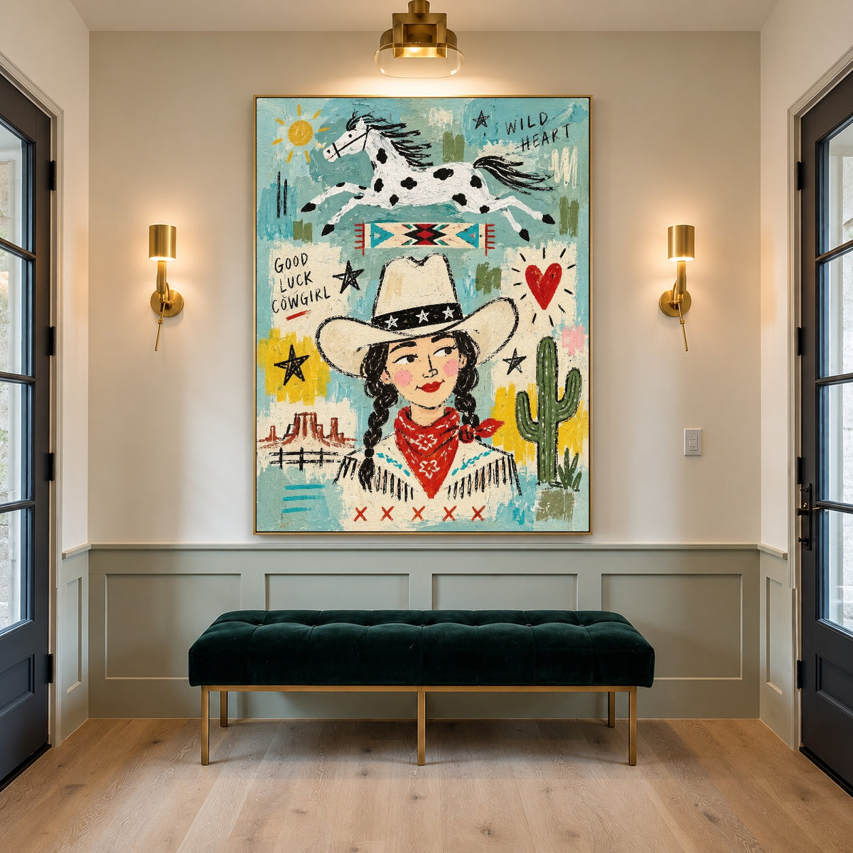 Wildheart Cowgirl — artwork in an interior setting 7