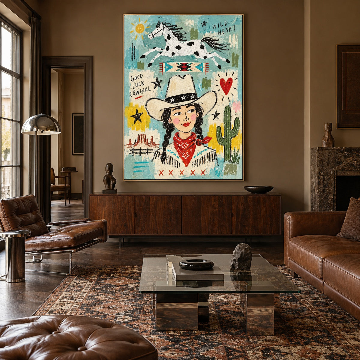 Wildheart Cowgirl — artwork in an interior setting 8
