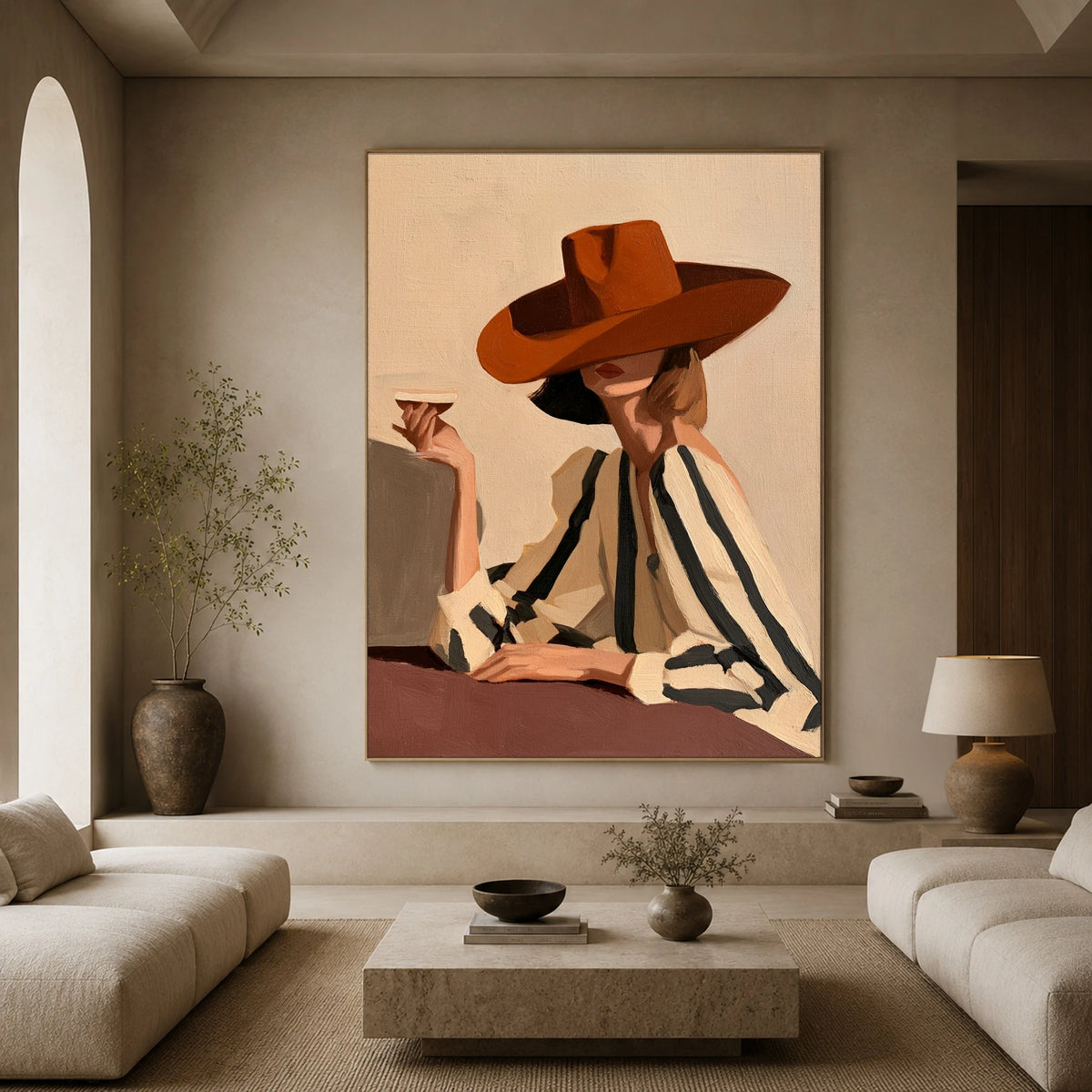 A Copper Brim Pause — artwork in an interior setting 3
