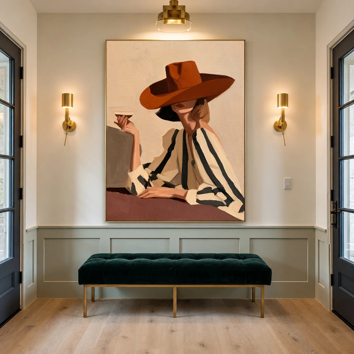 A Copper Brim Pause — artwork in an interior setting 6