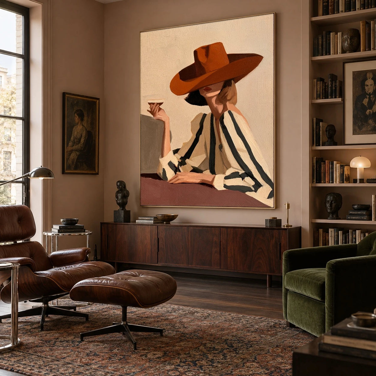 A Copper Brim Pause — artwork in an interior setting 7
