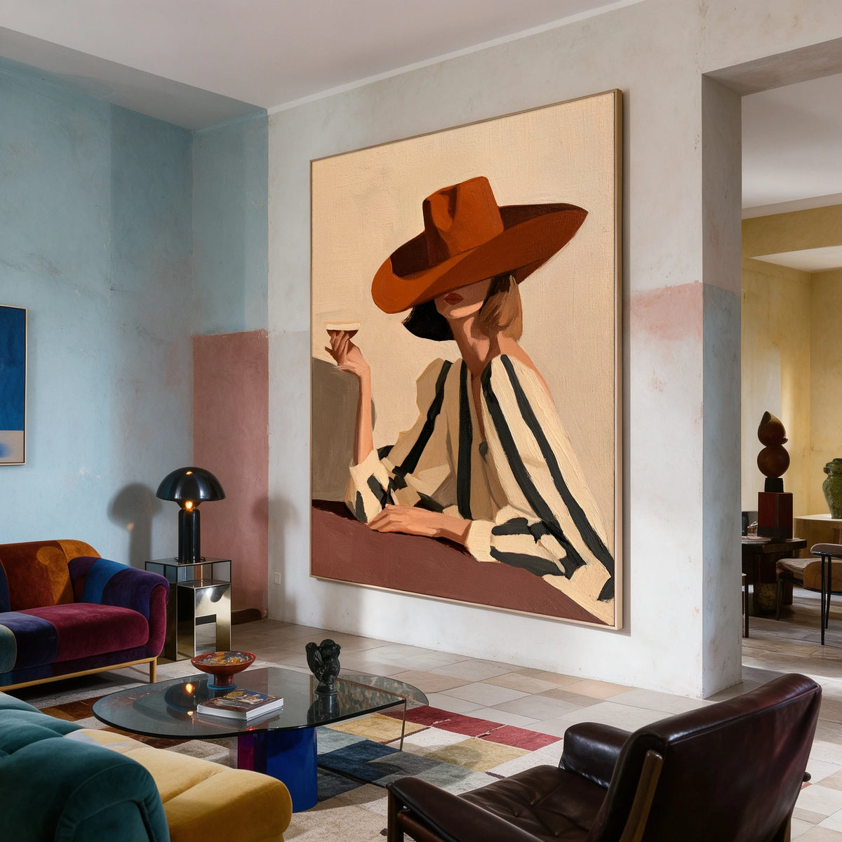 A Copper Brim Pause — artwork in an interior setting 8