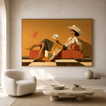 A Daisy Between Hours — front view in a living space