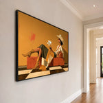 A Daisy Between Hours — side view of the artwork